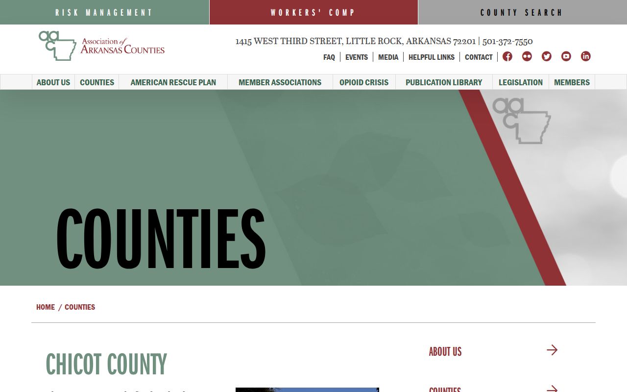 Official Chicot County sheriff contact for booking records