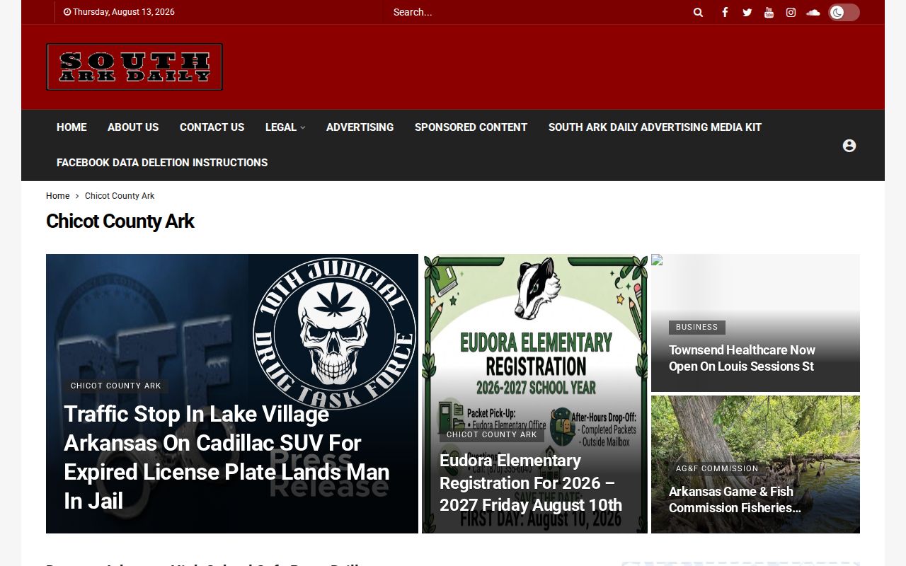 Chicot County arrest news record archive at South Ark Daily